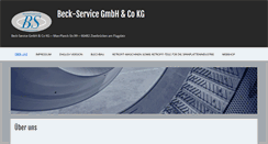 Desktop Screenshot of beck-service.com