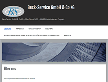 Tablet Screenshot of beck-service.com
